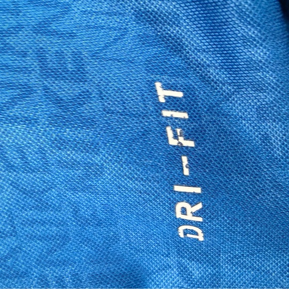 Nike Blue Kids Hoodie with Light Blue Swoosh - Picture 4 of 5